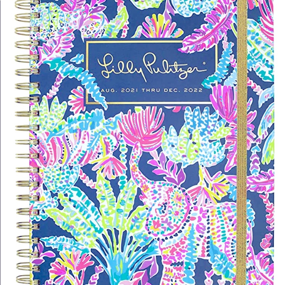 Cute lilly pulitzer weekly planner great for back to school notes - Picture 2 of 2
